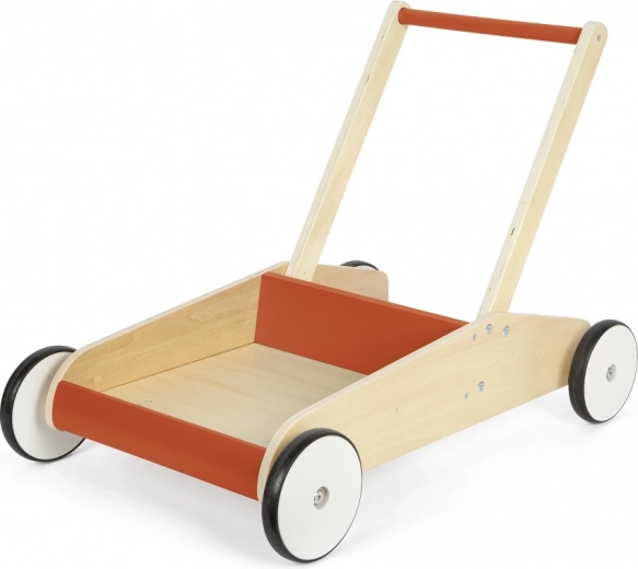 Leseni potiskalnik Small Foot za prve korake, rdeč