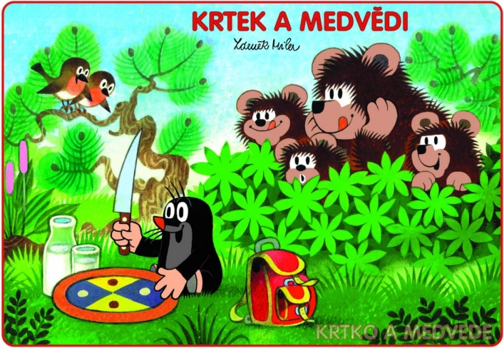 Pobarvanke A5 Krt in medvedi