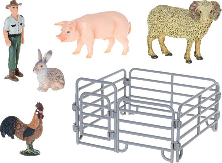 Igralni prizor z ogrado in figuricami