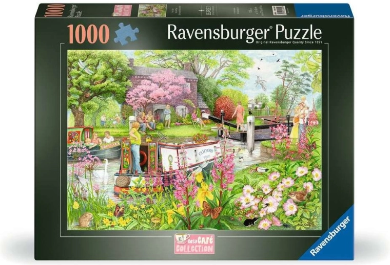 Ravensburger puzzle Cosy Café Collection No. 4: Riverside Café – 1000 pieces
