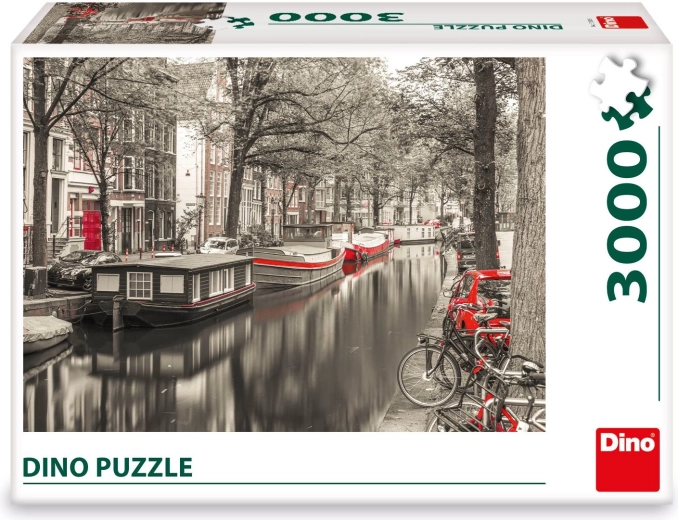 Eleganten motiv amsterdamskega kanala