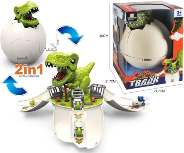 Dinozaver 2v1 – izstreljevalnik avtomobilčkov v dinozavrovem jajcu