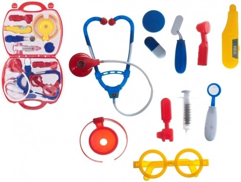 Otroški zdravniški komplet v plastičnem kovčku