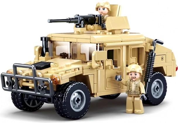 gradbeni komplet Sluban Army hummer bojni terenec
