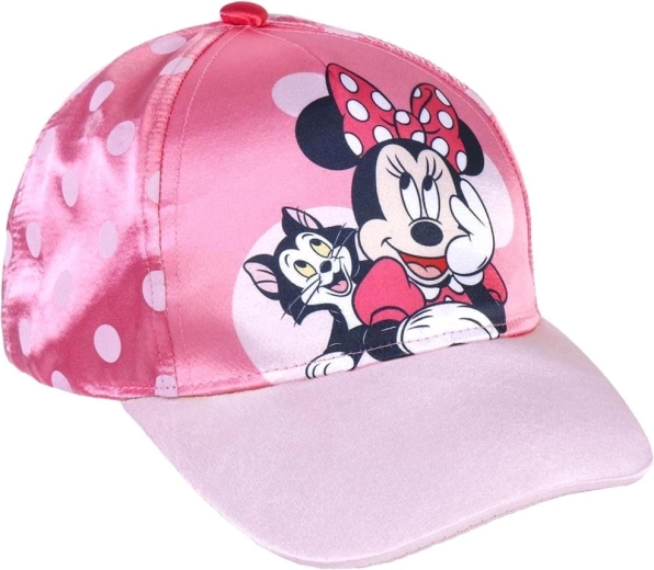 Rožnata kapa s ščitnikom Minnie