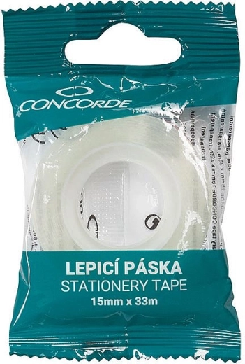 Prozoren lepilni trak Concorde 15 mm × 33 m