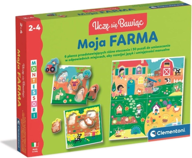 Clementoni Moja kmetija – interaktivni izobraževalni komplet za otroke