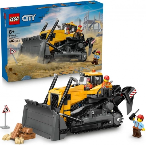 lego city rumeni buldožer z nakladačem