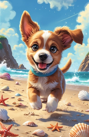 Sestavljanka Treflíci Kužek 54 koščkov