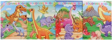 Pobarvanke dinozavri s samolepkami