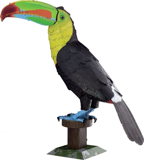 Kovinski 3D puzzle kratkokljuni tukan