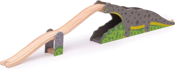 Dinozavrski most Bigjigs Rail za lesene vlakce