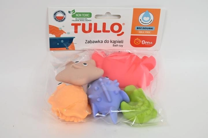 Barvne kopalne živalice brez odprtin – set 5 kosov