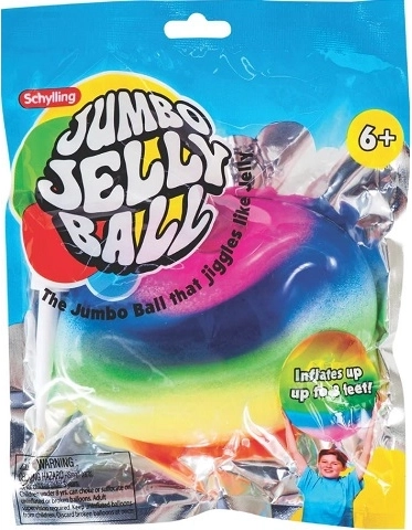 Jumbo žele žoga mavrična s tlačilko