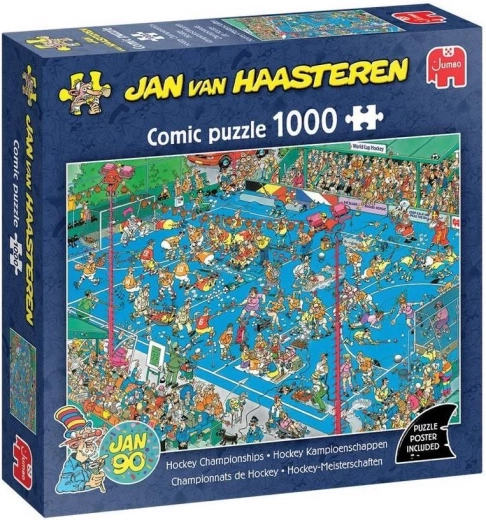 Jumbo sestavljanka Jan van Haasteren Hokejsko prvenstvo 1000 kosov