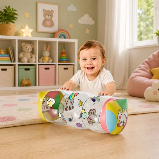 Encourages crawling and movement