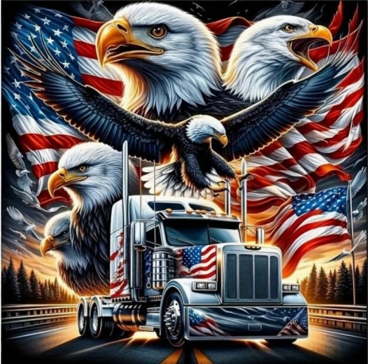 Norimpex diamantno slikanje Ameriški tovornjak 30 × 40 cm