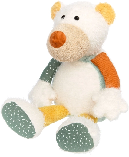 Plišasti polarni medvedek Sigikid patchwork 31 cm