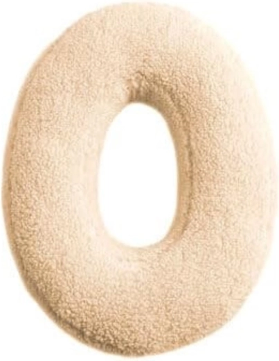 Mealini plišasta črka O kremna - 1 kos