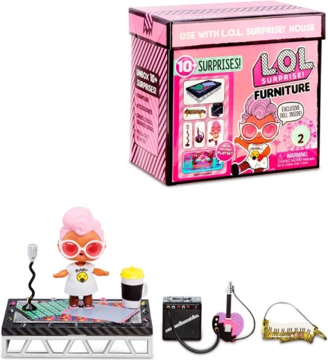 L.O.L. Surprise! Furniture music festival set with doll and accessories - 1 piece