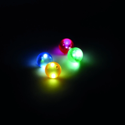Cleverclixx svetleče kroglice za stezo za kroglice Dazzling Lights – 4 kosi