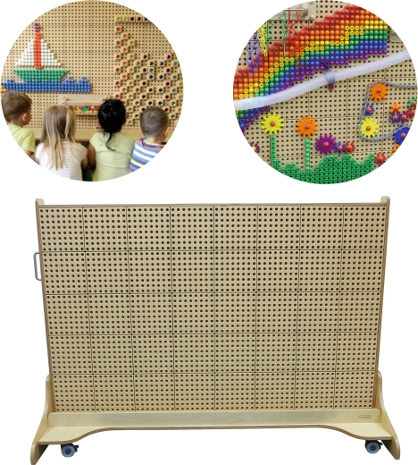 MASTERKIDZ Samostoječa ustvarjalna STEM-izobraževalna tabla 166 × 125 cm