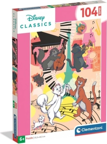 Clementoni sestavljanka Super Aristocats 104 kosov