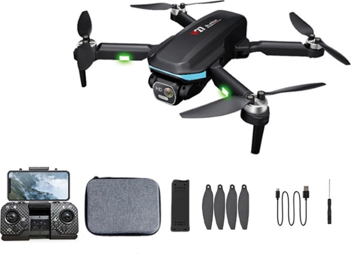 Zložljivi dron z zaznavanjem ovir in wi‑fi kamero 720p, rc upravljanje