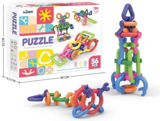 Konstrukcijski komplet – kocke (56 delov)