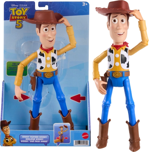 Figurica Woody iz Disney Toy Story 5 s funkcijo snemanja klobuka, 31 cm