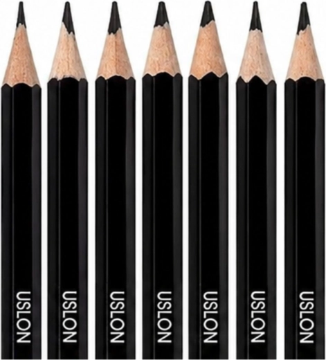 Comfortable wooden pencils with easy sharpening