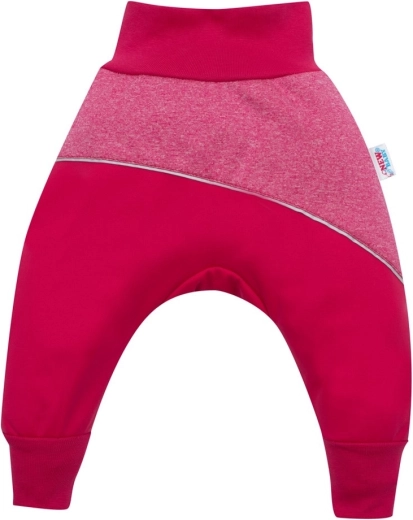 Softshell otroške hlače za dojenčke rožnate 68 (4–6 mesecev)