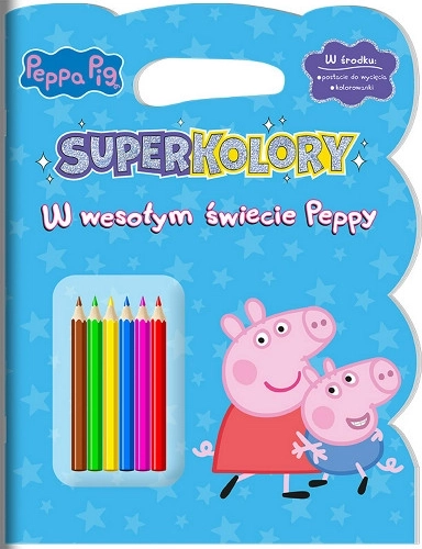 Pujsa Peppa Superbarve 4 – Veseli svet Peppe, pobarvanka z barvicami