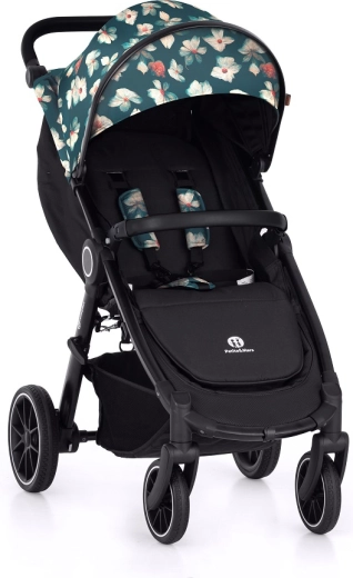 Športni voziček Petite&Mars Street+ RWS Black Limited 100 Flowers