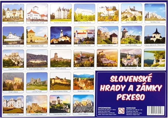 Pexeso gradovi in dvorci Slovaške