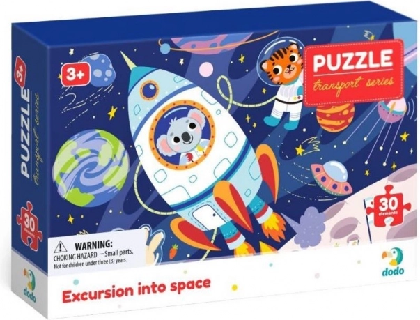dodo puzzle prevoz: izlet v vesolje 30 kosov