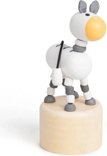 Lesena stisljiva žival Zebra Safari od Bigjigs Toys