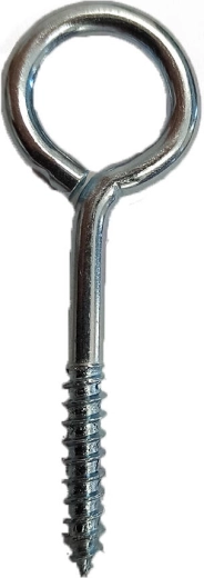 Zaprto uho z navojem, pocinkano, 30 × 10 × 3 mm (300 kos)