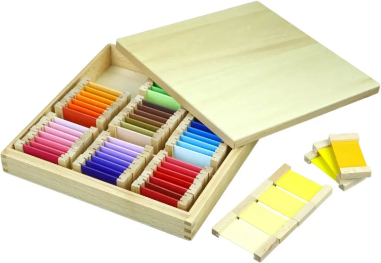 Montessori barvne ploščice 3 – odtenki