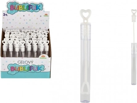 Mini gelasti pihalnik za milne mehurčke 5 ml bel – poročni in zabavni mehurčki