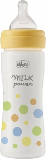 Chicco Perfect Easy otroška steklenička 250 ml s silikonskim cucljem (srednji pretok) 2m+