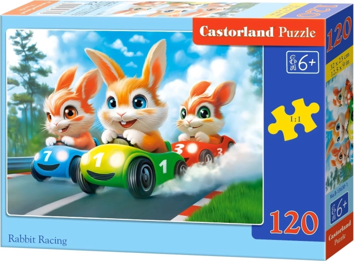 Castorland puzzle Zajčje dirke 120 kosov