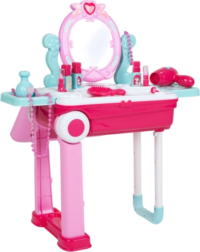 Čarobna toaletna mizica iz kovčka 2v1