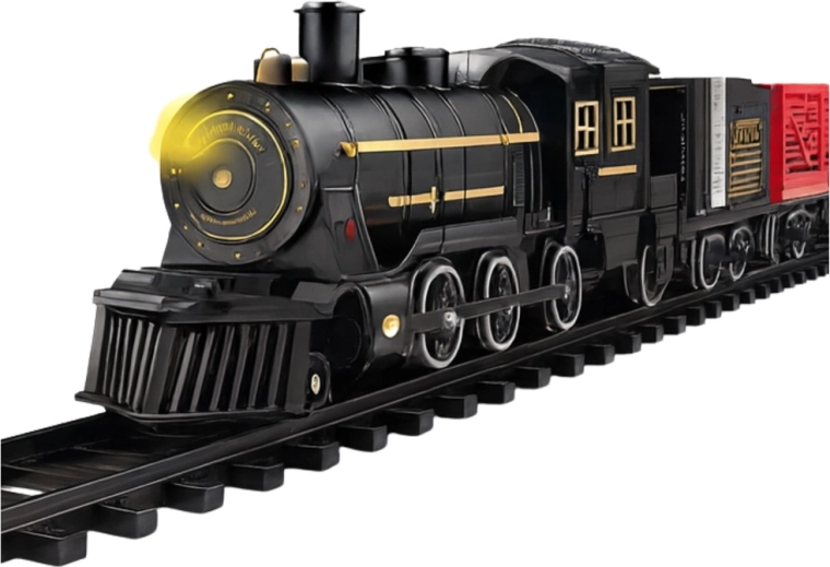 Svetleča parna lokomotiva z dovršeno izdelavo