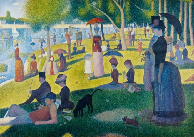 Sestavljanka Nedeljsko popoldne na otoku La Grande Jatte 1000 koščkov