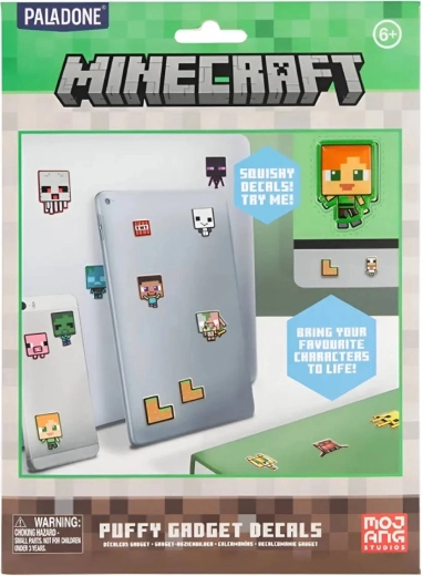 Minecraft puffy 3D vinilne nalepke - 60 kos