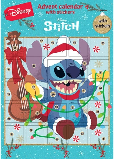 Adventni koledar z nalepkami Lilo & Stitch
