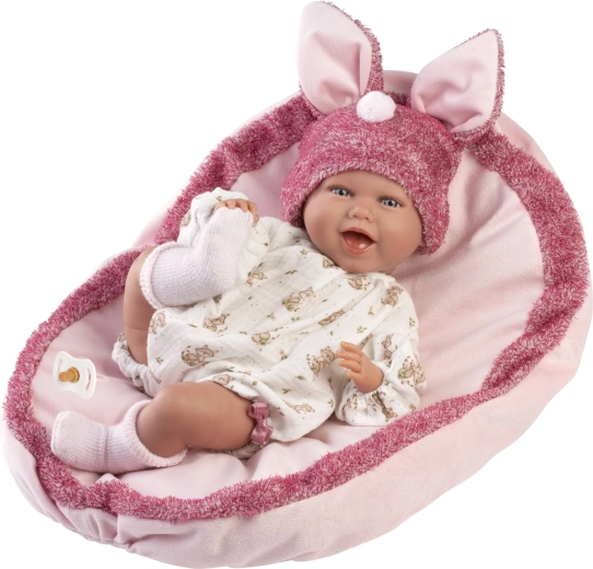 Llorens New Born realistična punčka dojenček z zvoki, 42 cm