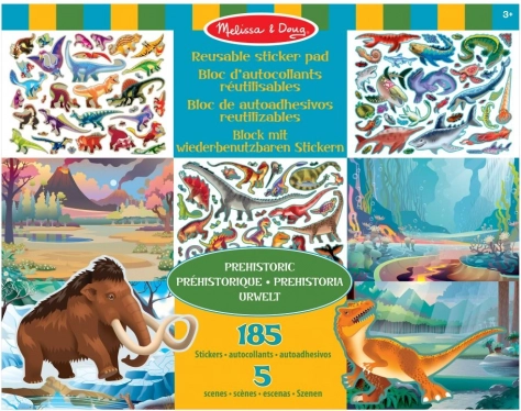 Melissa & Doug prazgodovinski svet večkrat uporabne nalepke