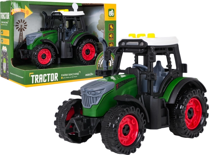 Interactive tractor with lights and sounds, dark green - 1 piece